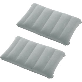 2 Piezas Almohadas de Camping Hinchables,Almohada de Playa Hinchable,Ultraligero Cojin de Viaje Hinchable,Almohada de Playa