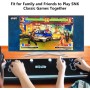 Unico Retro Arcade Console Stick, 44 Juegos SNK con Licencia Oficial Precargados, Compatible con Salida AV y HDMI con 2