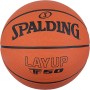 Spalding - TF-50 Balón de Baloncesto de Goma - Naranja - Balón para Principiantes - Antideslizante para Exterior - Excelente