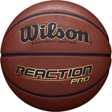 Wilson Pelota de Baloncesto Reaction Pro Cuero sintético Interior y Exterior, Unisex-Adult