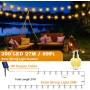 Realky Guirnaldas Luces Exterior Solar, 100 LED 8 Modos Guirnalda Luces Solares con Función de Memoria, IP65 Impermeable 18M