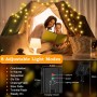 Realky Guirnaldas Luces Exterior Solar, 100 LED 8 Modos Guirnalda Luces Solares con Función de Memoria, IP65 Impermeable 18M