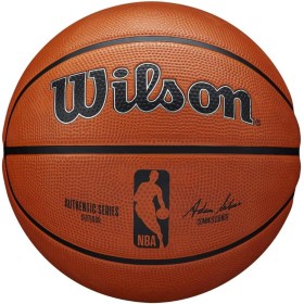 Wilson Pelota de baloncesto NBA AUTHENTIC SERIES, Exterior, Caucho Tackskin, Tamaño: 7, Marrón