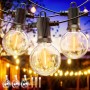 ZOTOYI Guirnaldas Luces Exterior 30 Metros, G40 Guirnaldas Luminosas de Exterior LED con 50+2 Bombillas, Cadena de Luces