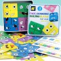 Puzzle de Cubo de Madera,Juguete sensorial,Colorido Cubo mágico de construcción Juguete Educativo Montessori para niños a Partir