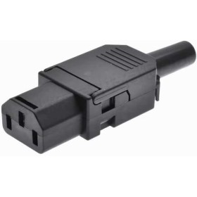 TECHZOCO Conector IEC C13 Hembra de 3 Pines, Conector alimentación C13, Enchufe C13 Hembra, Enchufe IEC C13, Adaptador C13 3