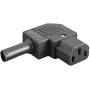TECHZOCO Conector IEC C13 Hembra de 3 Pines, Conector alimentación C13, Enchufe C13 Hembra, Enchufe IEC C13, Adaptador C13 3