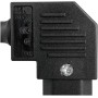TECHZOCO Conector IEC C13 Hembra de 3 Pines, Conector alimentación C13, Enchufe C13 Hembra, Enchufe IEC C13, Adaptador C13 3
