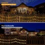 Luces Solares LED Exterior Jardín, 8M 30LED Guirnaldas Luces Solar, 8 Modos IP65 Impermeable Para Decorar Jardines, Patios,