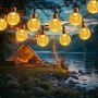 Luces Solares LED Exterior Jardín, 8M 30LED Guirnaldas Luces Solar, 8 Modos IP65 Impermeable Para Decorar Jardines, Patios,