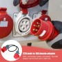 Adaptador CEE 5P 32A macho a 16 A, adaptador CEE, cable adaptador de alta corriente de 5 pines, impermeable IP44 – 5 x 2,5 mm²,
