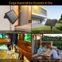 ROVLAK Guirnaldas Luces Exterior Solar LED 10M 15+1 LED Bombillas 4 Modes G40 Cadena Bombillas Solares Impermeable IP65