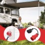 CEE 16A Starkstrom Stecker auf Schuko Kupplung 230V 3x2,5mm² Gummischlauchleitung IP44, mit 0,5m Kabellänge Elektroauto