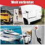 CEE 16A Starkstrom Stecker auf Schuko Kupplung 230V 3x2,5mm² Gummischlauchleitung IP44, mit 0,5m Kabellänge Elektroauto