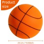 Hpbaggy Baloncesto silencioso,21cm Pelota Baloncesto silenciosa,Baloncesto silencioso para Interiores,Pelota silenciosa