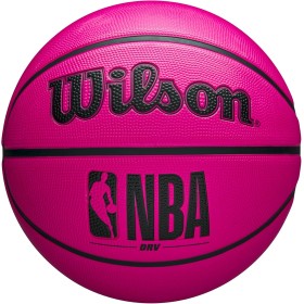 Wilson Balón de Baloncesto NBA DRV en Color Rosa, tamaño 7, también Adecuado como Baloncesto al Aire Libre