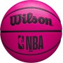 Wilson Balón de Baloncesto NBA DRV en Color Rosa, tamaño 7, también Adecuado como Baloncesto al Aire Libre