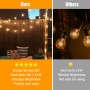 GLUROO 30M Guirnaldas Luminosas de Exterior LED, G40, IP45 Impermeable con 50+2 Bombillas de Plástico, Inastillable Cadena de