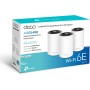 TP-Link Deco XE75 Mesh WLAN Set (Pack de 3), Enrutador y Repetidor Tribanda Wi-Fi 6E AXE5400, 3 Puertos Gigabit para Cada