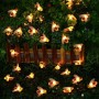 [50 LED] Luces Solares Exterior, Cadena Luces Hada de Abeja de miel, 7 m, 8 modos, Impermeable, iluminación interior/exterior