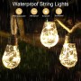 A.bigwhale 12M 120 LED Guirnalda Luces Exterior Solar, Hiedra Artificial con Luces Solares, 8 Modos Impermeable LED Solar Luz