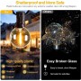 Bomcosy Cadena De Luces Solares Para Exterior De 24 M, Cadena De Luces Solares Para Exteriores, IP45, Impermeable, Para Patio,