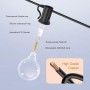 Bomcosy Cadena De Luces Solares Para Exterior De 24 M, Cadena De Luces Solares Para Exteriores, IP45, Impermeable, Para Patio,
