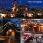 Bomcosy Cadena De Luces Solares Para Exterior De 24 M, Cadena De Luces Solares Para Exteriores, IP45, Impermeable, Para Patio,