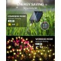 AUINSKY 4 Piezas Luces Solares de Luciérnaga con 8 Bolas IP65 Impermeables Romántico, Led Exterior para Jardín, Patio,