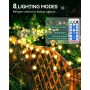 AUINSKY 4 Piezas Luces Solares de Luciérnaga con 8 Bolas IP65 Impermeables Romántico, Led Exterior para Jardín, Patio,