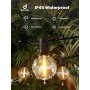 Dotrvmp Guirnalda Luces Exterior 15M G40 Guirnaldas Luminosas de Exterior LED Extensible Cadena de Luces IP45 Impermeable con