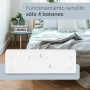 ADE Reloj Digital radiocontrolado con indicador de Temperatura | dígitos Muy Grandes | Pantalla de fácil Lectura | Blanco