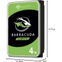 Seagate BarraCuda 8TB, Disco Duro Interno, HDD, 3.5 Pulgadas, SATA 6 GB/s, 5400 RPM, cache de 256 MB para computador de