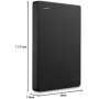 Seagate Portable Drive 2TB, Unidad De Disco Duro Externo, USB 3.0 para PC, ordenador portátil y Mac y servicios Rescue, Amazon