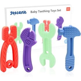Yoolane® Mordedor Bebe [Original] Juguete de Dentición en Silicona - Herramienta Mordedores Bebes Refrigerante sin BPA |