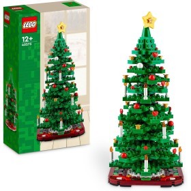 LEGO Christmas Tree Construction Toy, Christmas Decoration for Living Room or Bedroom, Imaginative Play, Family Crafts, Gift for
