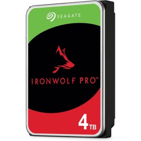 Seagate IronWolf Pro, 4 TB, Enterprise HDD interno - CMR, 3,5 pulgadas, SATA a 6 Gb/s, 7200 RPM, caché de 256 MB para
