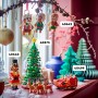 LEGO Christmas Tree Construction Toy, Christmas Decoration for Living Room or Bedroom, Imaginative Play, Family Crafts, Gift for