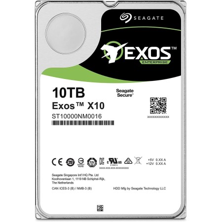 Seagate Capacidad empresarial | ST10000NM0016 | 10TB 7200 RPM SATA 6.0Gb/s 256MB caché Hyperscale 512e 3.5 pulgadas (renovado)