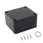 LeMotech Caja de distribución de plástico ABS para proyectos, resistente al agua, IP65, caja eléctrica universal, color negro,