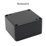 LeMotech Caja de distribución de plástico ABS para proyectos, resistente al agua, IP65, caja eléctrica universal, color negro,