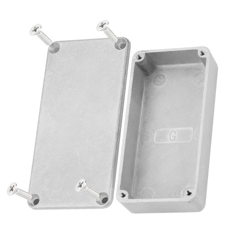 LEPEVNEY Caja de aluminio con sección de caja externa, caja de conexiones, herramienta electrónica, 100 x 50 x 26 mm, 1590 g