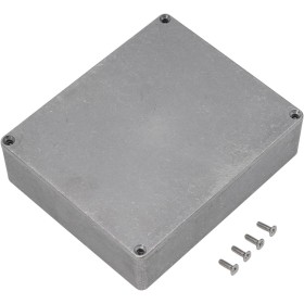 Caja de proyecto de aluminio fundido a presión, adecuada para varias aplicaciones electrónicas (1590XX (145 x 121 x 39 mm)
