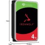 Seagate Compatible con IronWolf ST4000VN006, disco duro, 4 TB, SATA de 6 Gb/s, negro