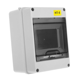 BELLIFFY Caja De Conexiones Eléctricas Con Cubiertas Transparentes Caja De Distribución Impermeable Con Riel Din Para Protección