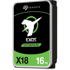 Seagate Exos X18, 16 TB, Disco Duro Interno Enterprise Classe, SATA HDD, CMR 3,5", Hyperscale SATA 6 GB/s, 7.200 RPM, 512e, 4 KB