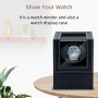 Mcbazel Cargador de Reloj para Relojes automáticos, Caja de Cargador de Reloj de Cuero de PU con patrón de Fibra de Carbono y