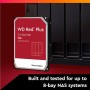 WD Red Plus 4TB NAS Disco Duro Interno 3,5" - 5400 RPM Clase, SATA 6Gb/s, CMR, 256MB Caché