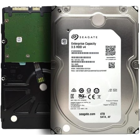 Seagate Enterprise Capacity ST4000NM0024 - Disco duro interno (4 TB, 3,5", SATA 6 Gb/s, 7200RPM, 128 MB de caché