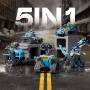 VEPOWER Technic Robot for Kids, 5 in 1 Robot with App Remote Control, Programmable Robot Building Set, Creative Educational Gift